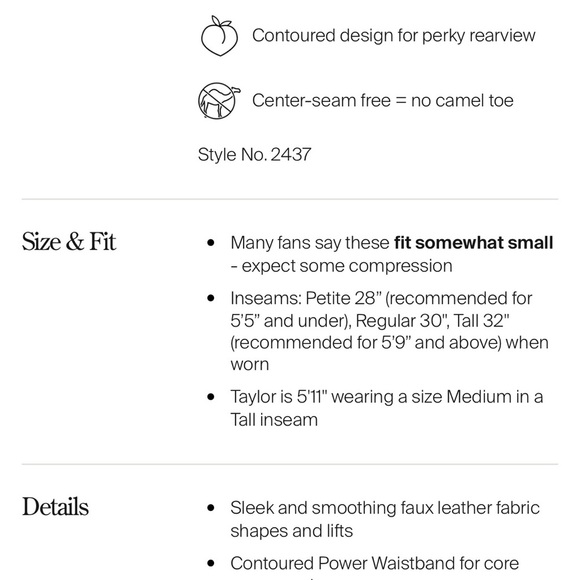 SPANX Faux Leather Leggings – Size M - Picture 8 of 8